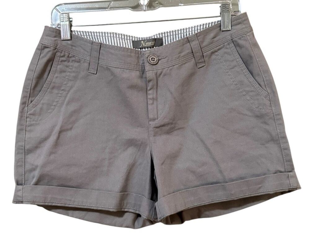 Natural Reflections Women Shorts Size 4 Chino Cotton Pockets Chic Outdoor Beach